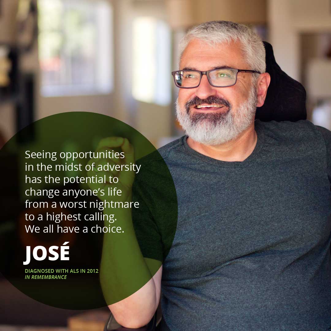 Portrait in remembrance of José, diagnosed with ALS in 2012