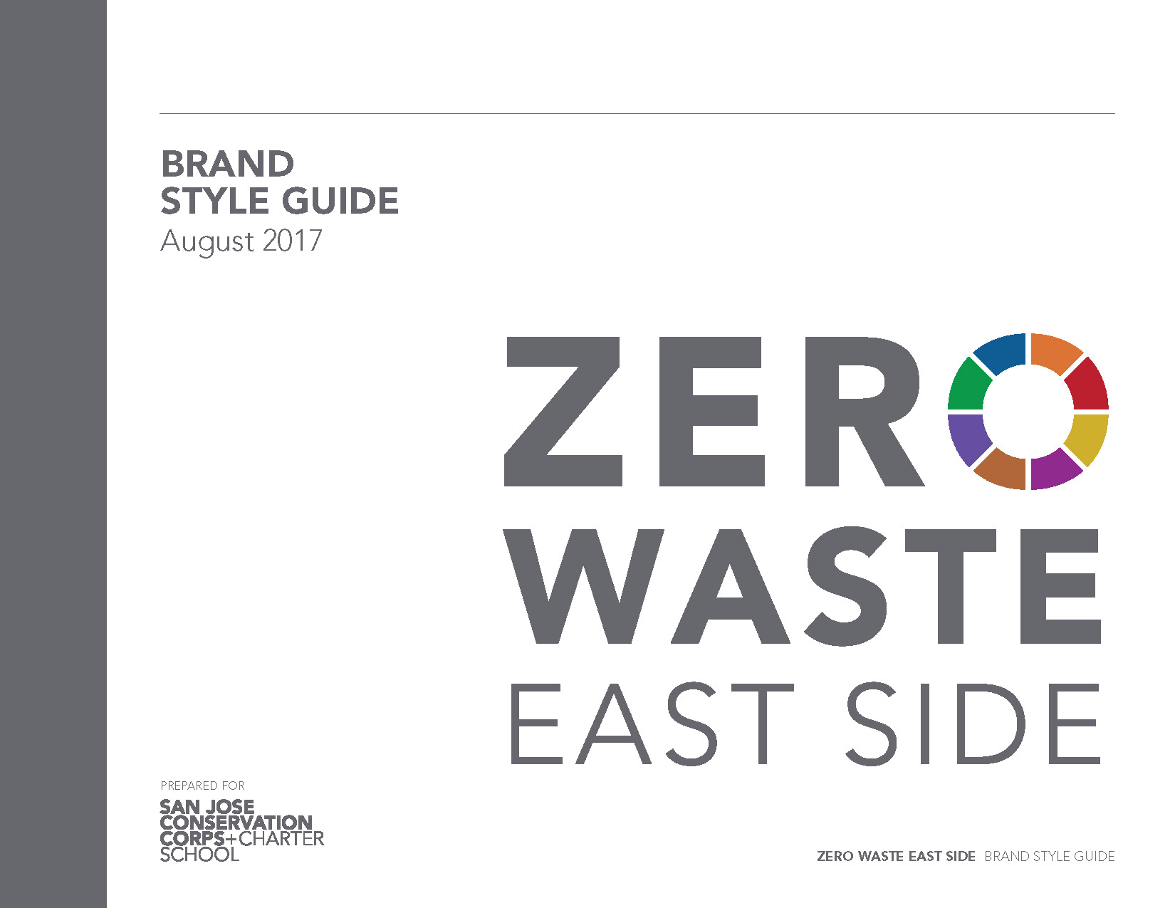 Page from the Zero Waste East Side brand style guide