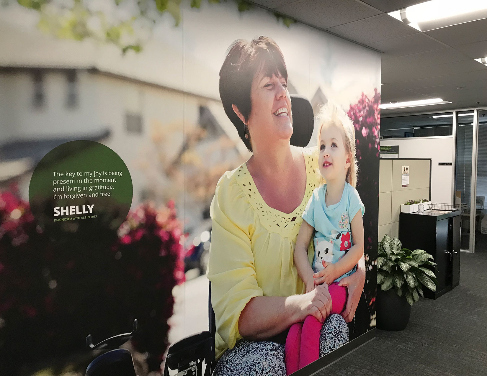 Mural of Shelly and grandaughter