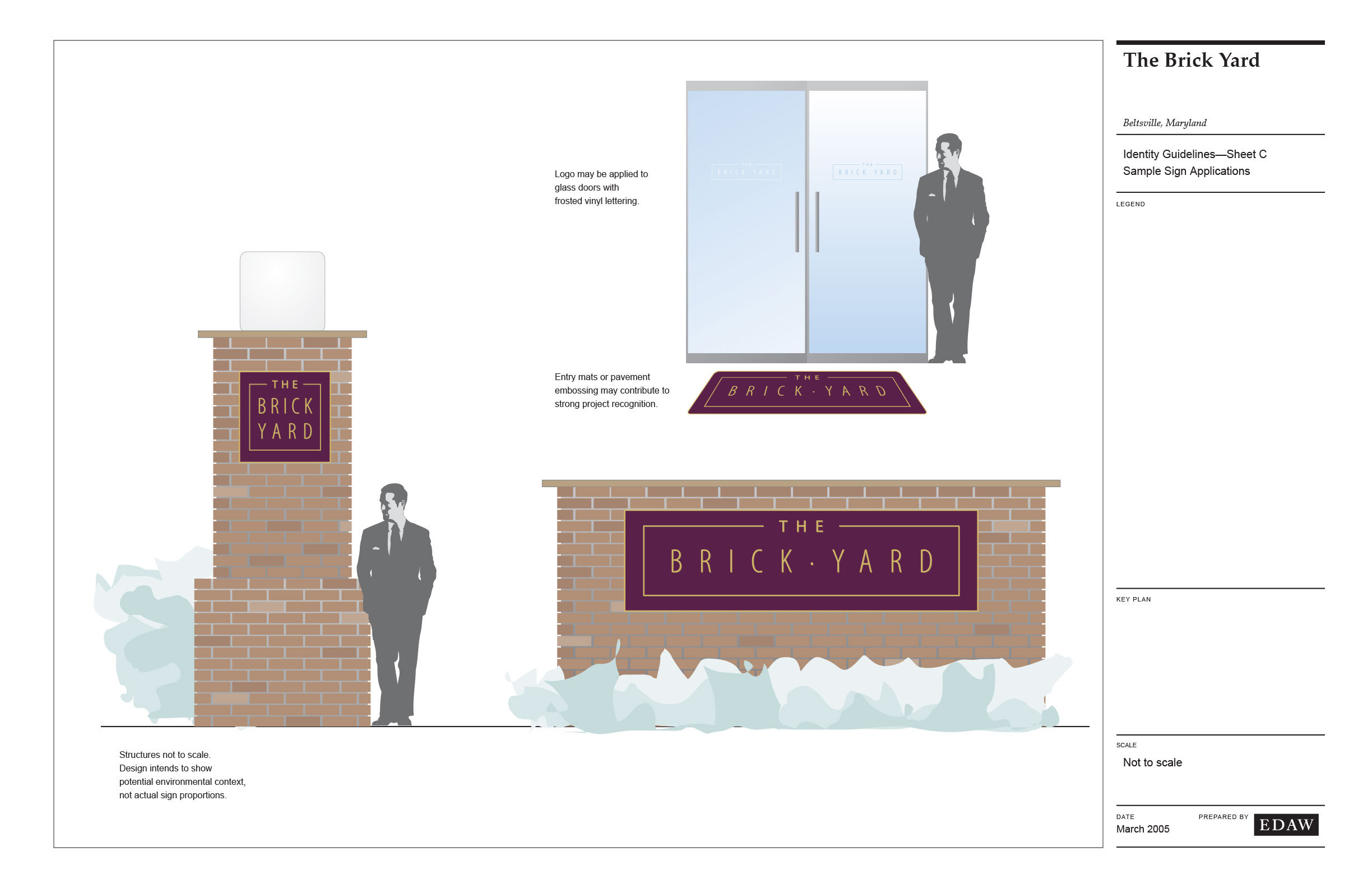 The Brickyard Monument and Building Signs