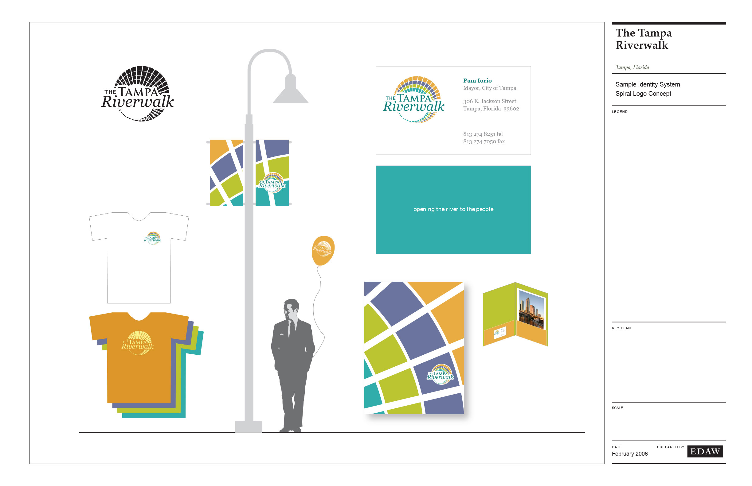 The Tampa Riverwalk identity and applications