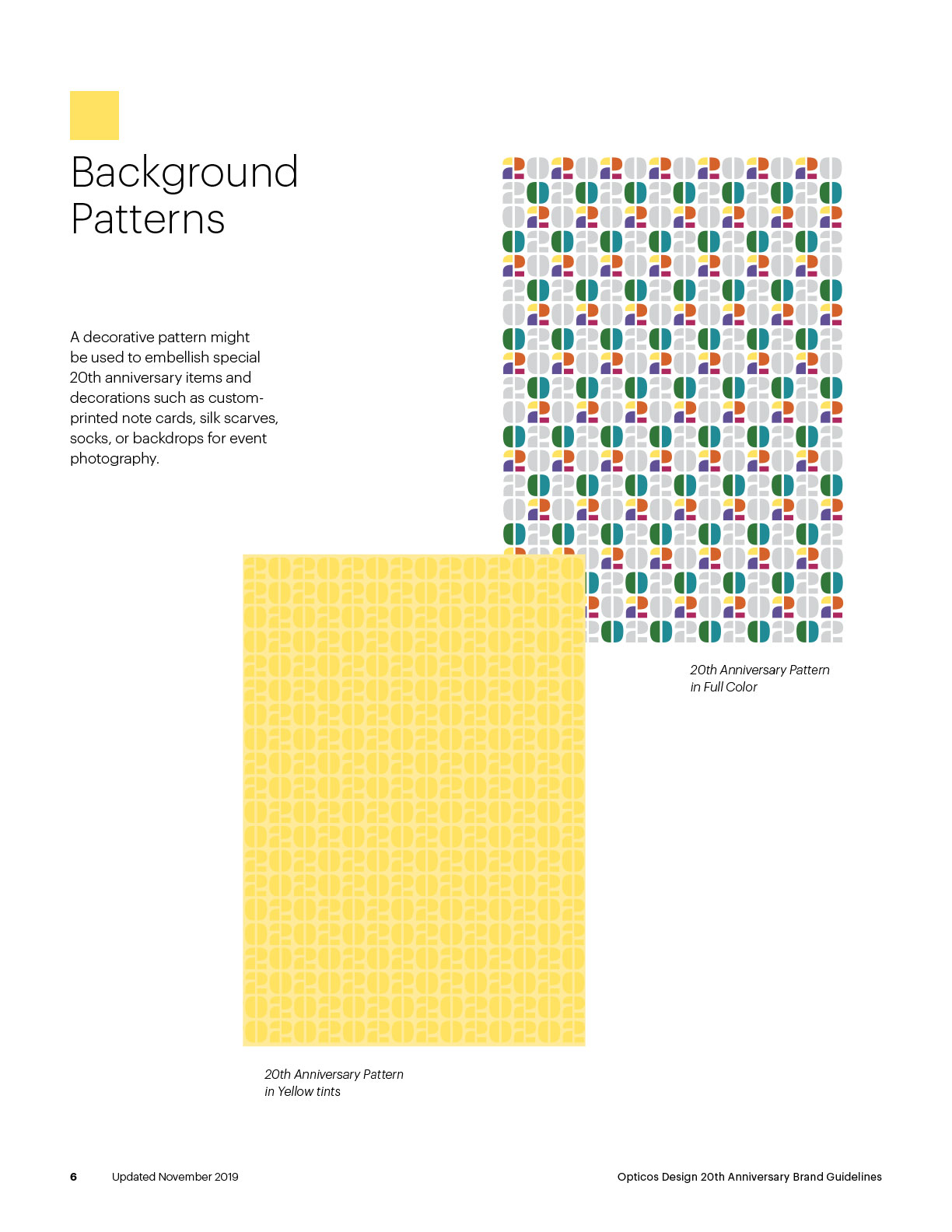 page from style guide