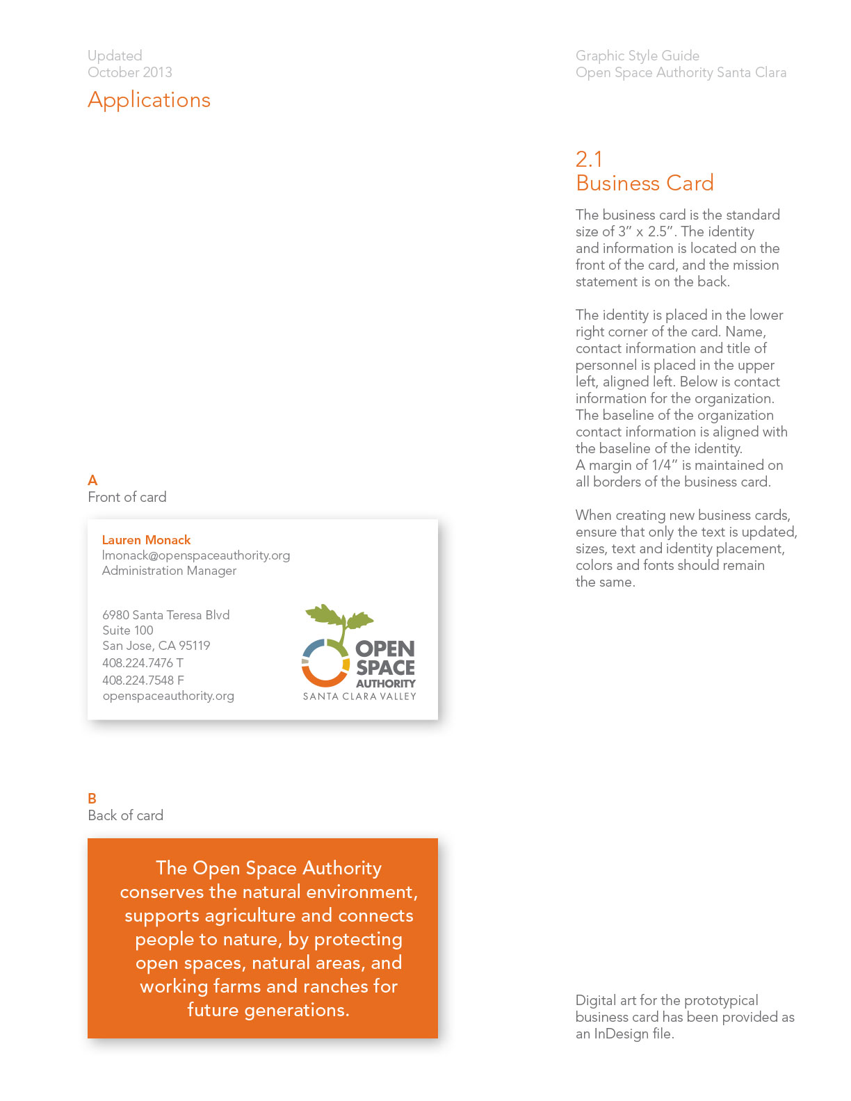 Page from Brand Guidelines