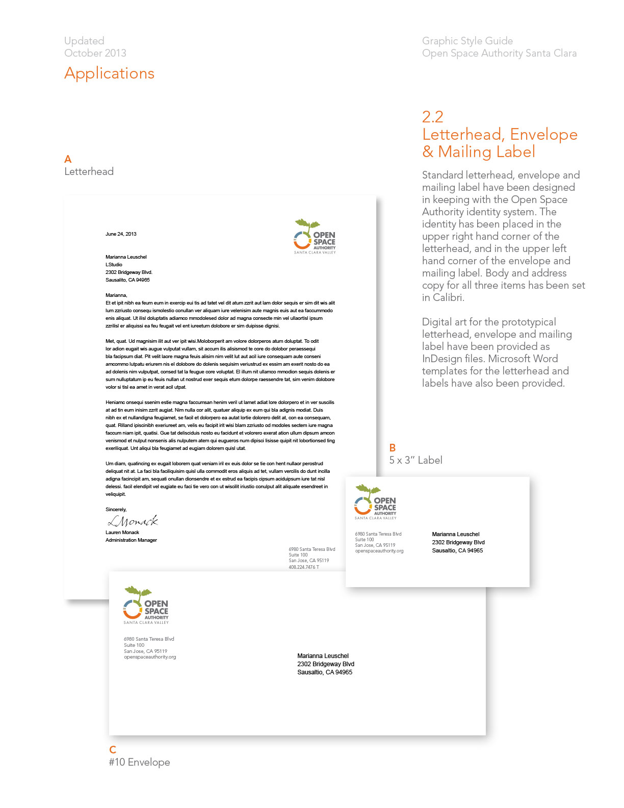 Page from Brand Guidelines