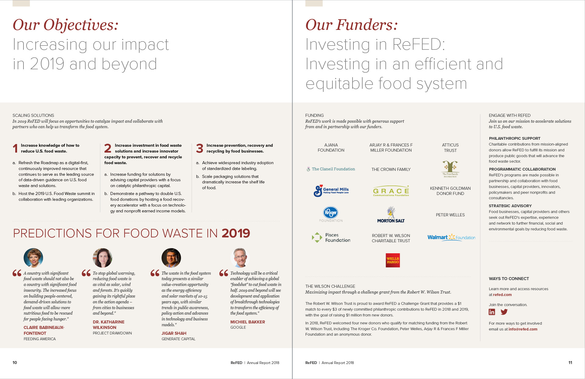 ReFED Annual Report pages
