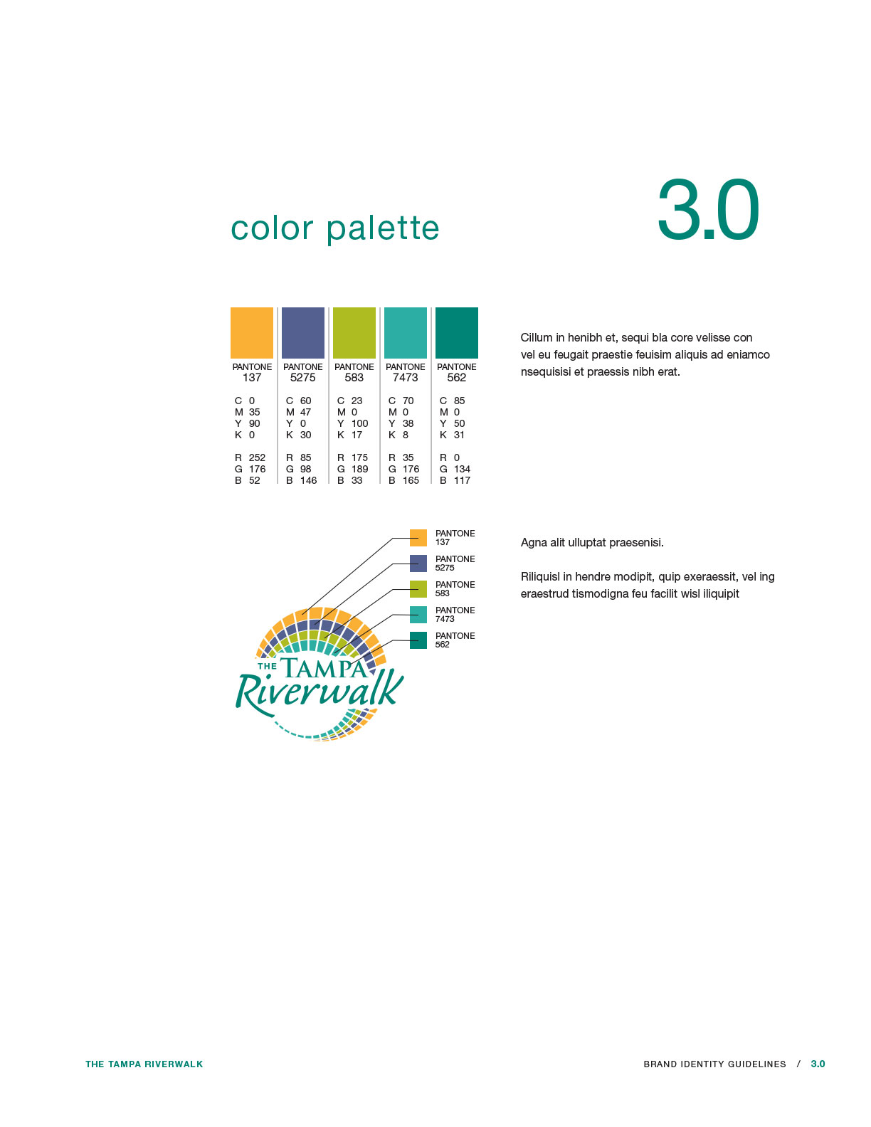 Page from brand guidelines.
