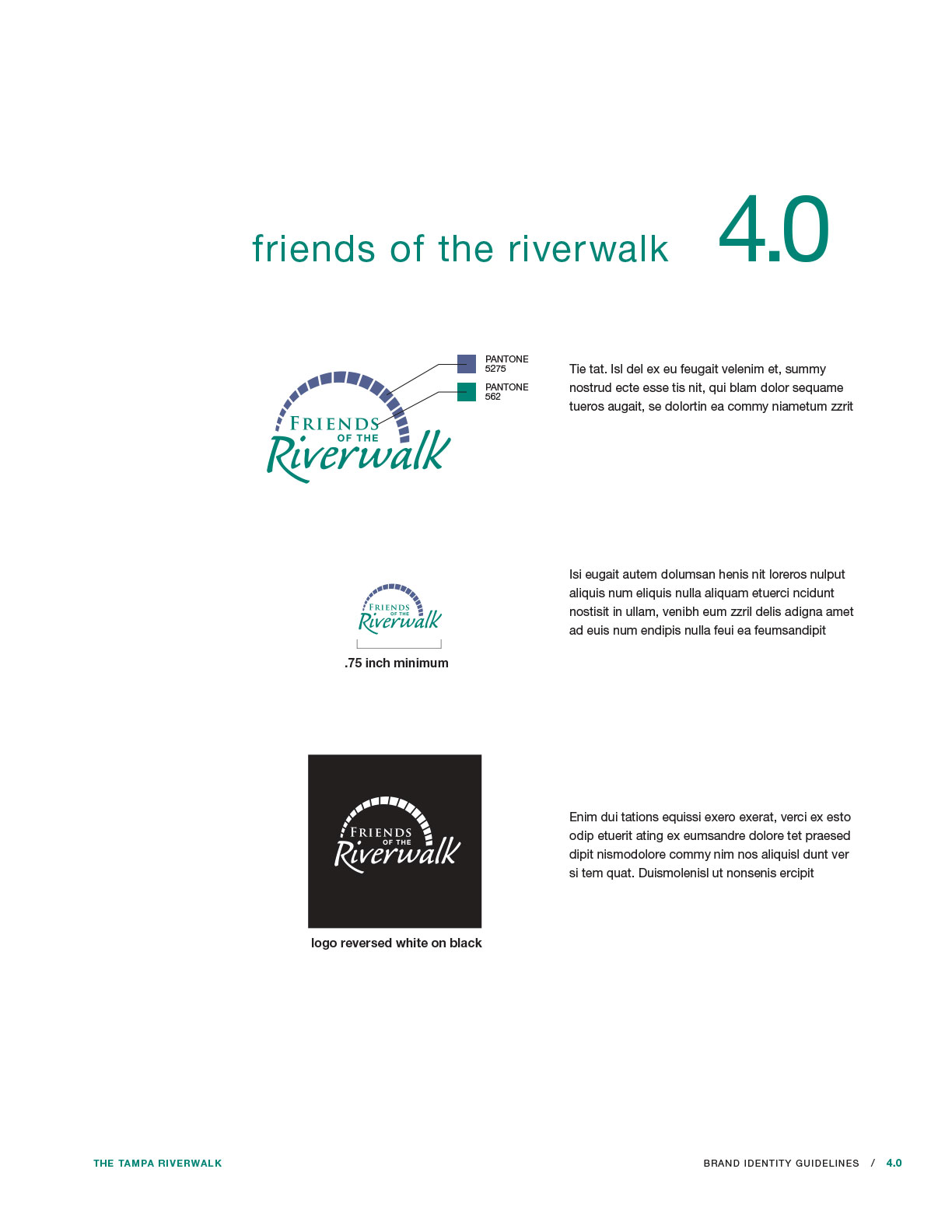 Page from brand guidelines.