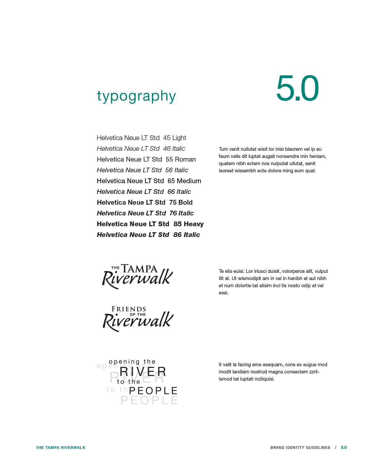 Page from brand guidelines.