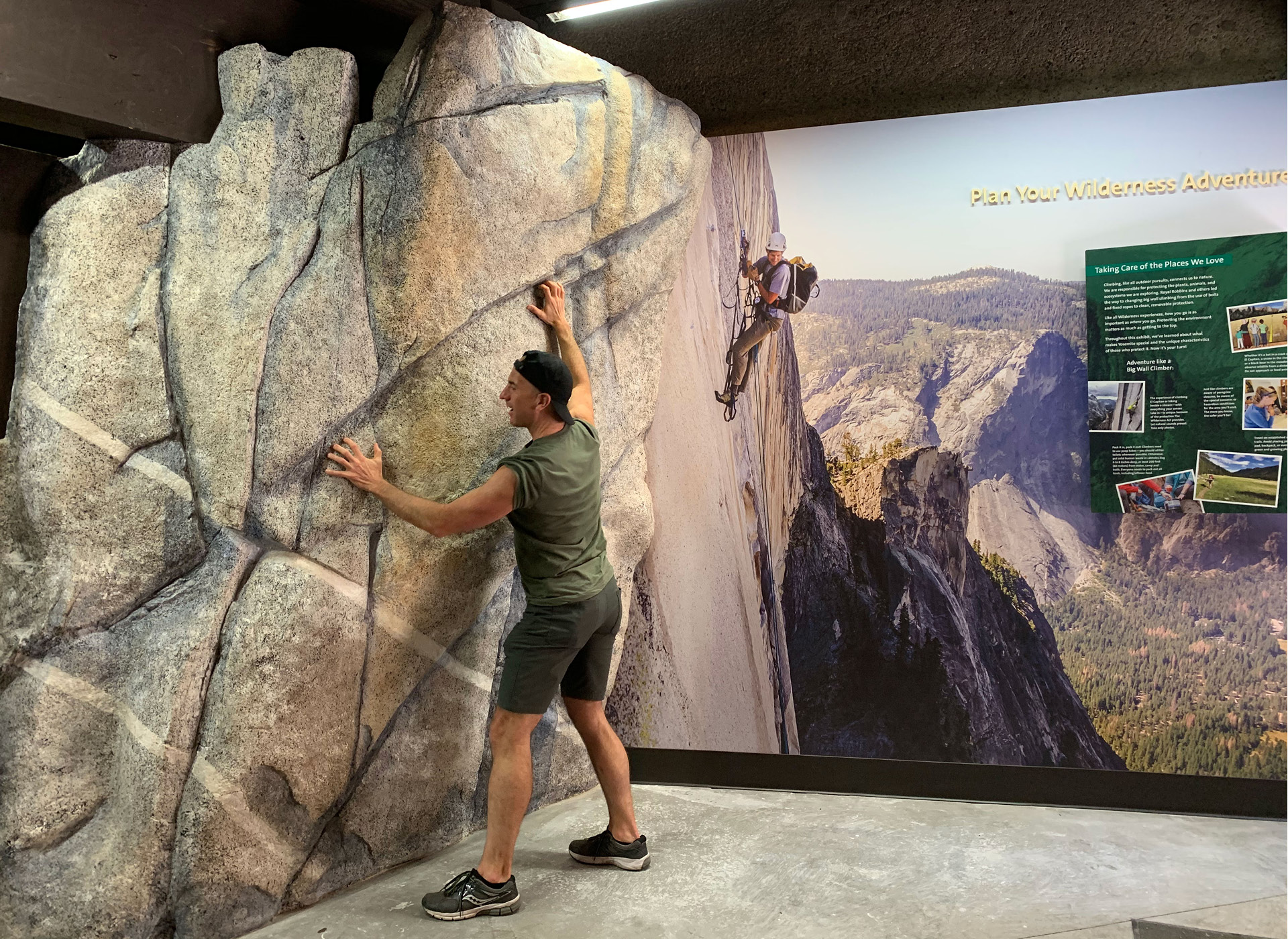 Yosemite Valley Visitor Center Climbing Exhibit