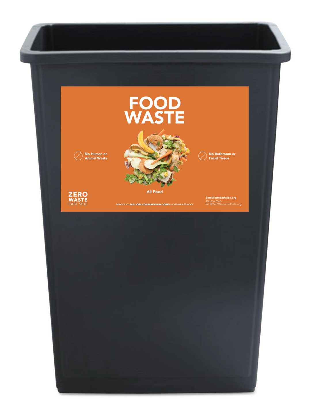 Receptacle Label for Food Waste